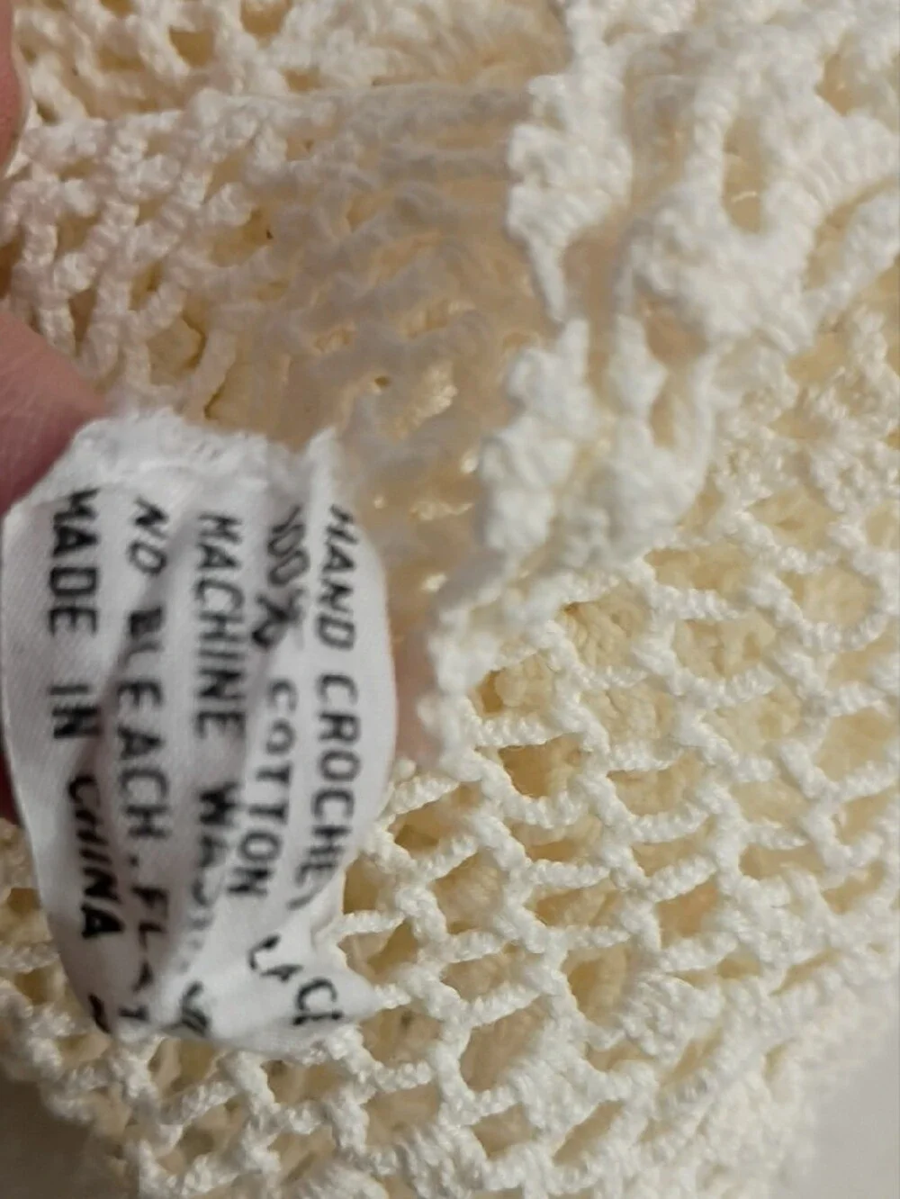 Vintage handcrafted crochet